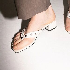 Paloma Wool Ecru Snaps II sandals